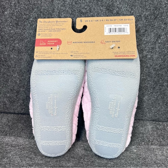 DEARFOAMS Leslie Quilted Microfiber Terry Clog Slipper - Size S 5-6 - Picture 2 of 10